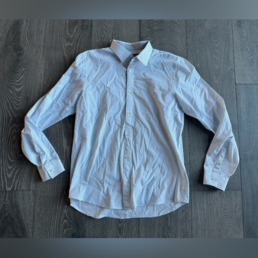 Michael Kors Paisley Button Down Shirt Size Large